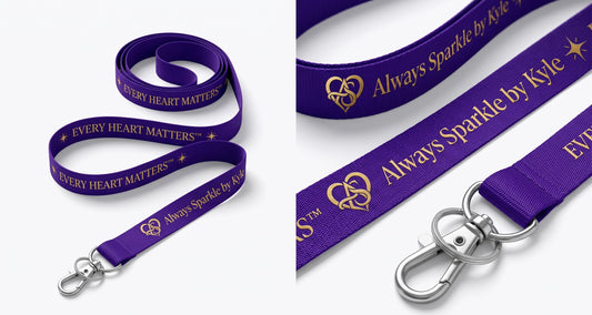 Always Sparkle by kyle Awareness lanyard